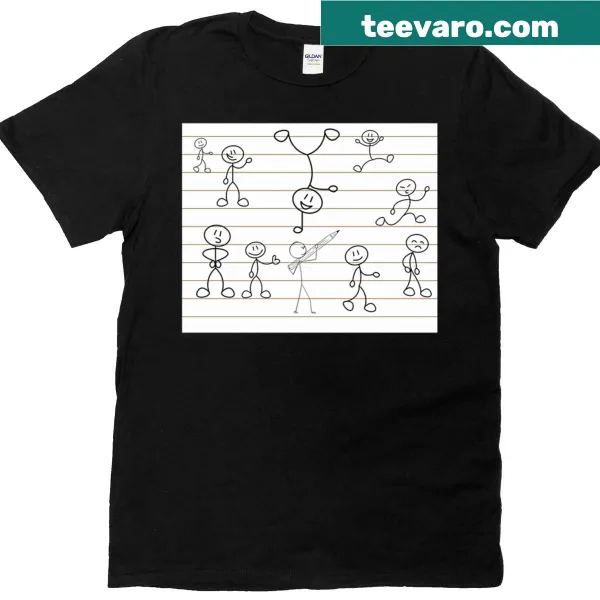 T-shirt with the phrase 'Hi Friends' in a friendly design