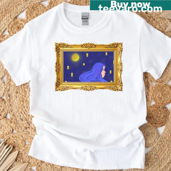 Abstract typography T-shirt with a thoughtful message