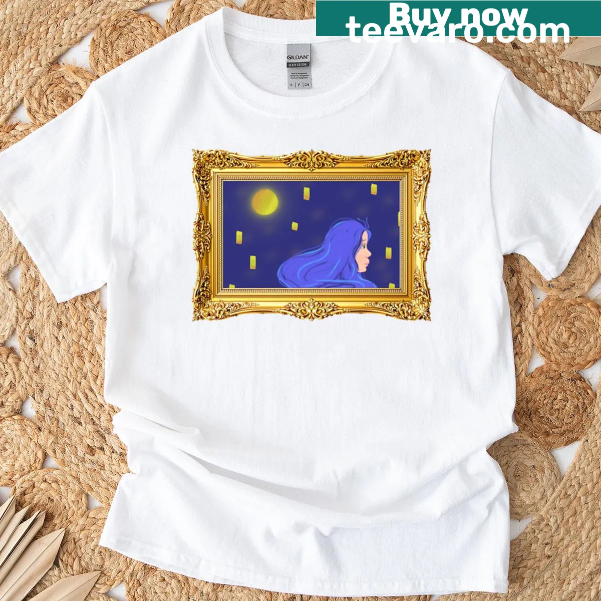 Abstract typography T-shirt with a thoughtful message — on a men's t-shirt