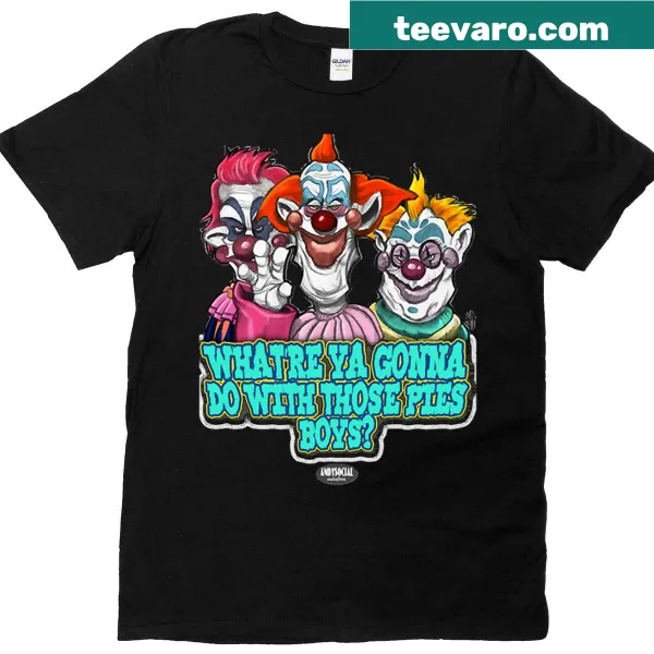 Illustration of Killer Klowns from Outer Space on a T-shirt