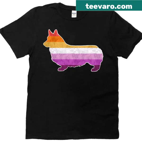 Pride-themed Pembroke Welsh Corgi t-shirt