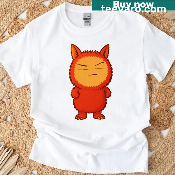 Cartoon t-shirt featuring a fuzzy monster named Lisa