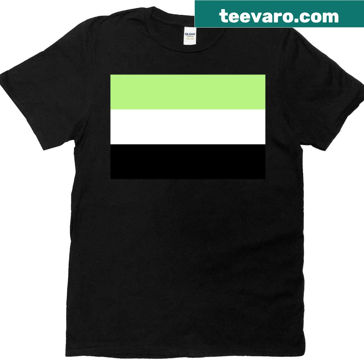 T-shirt featuring the Neutrois pride flag design — on a men's t-shirt