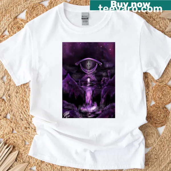 Typographic design inspired by nocturnal themes on T-shirt