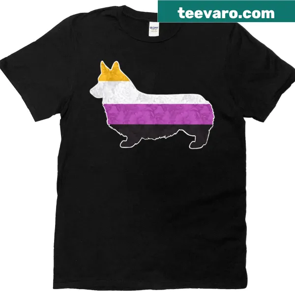 Non-Binary Pride Corgi t-shirt
