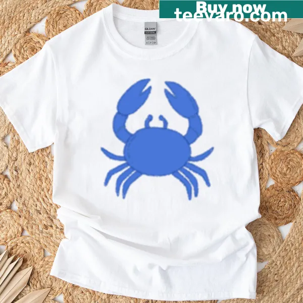 Cute crab illustration T-shirt for kids