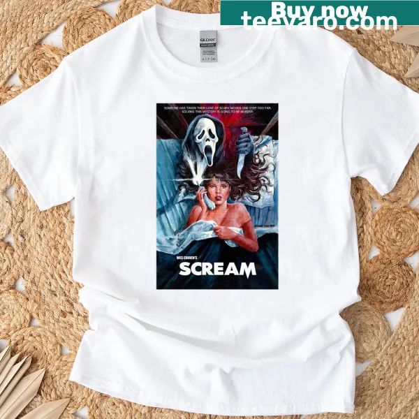 Retro T-shirt celebrating the horror film Scream from 1996