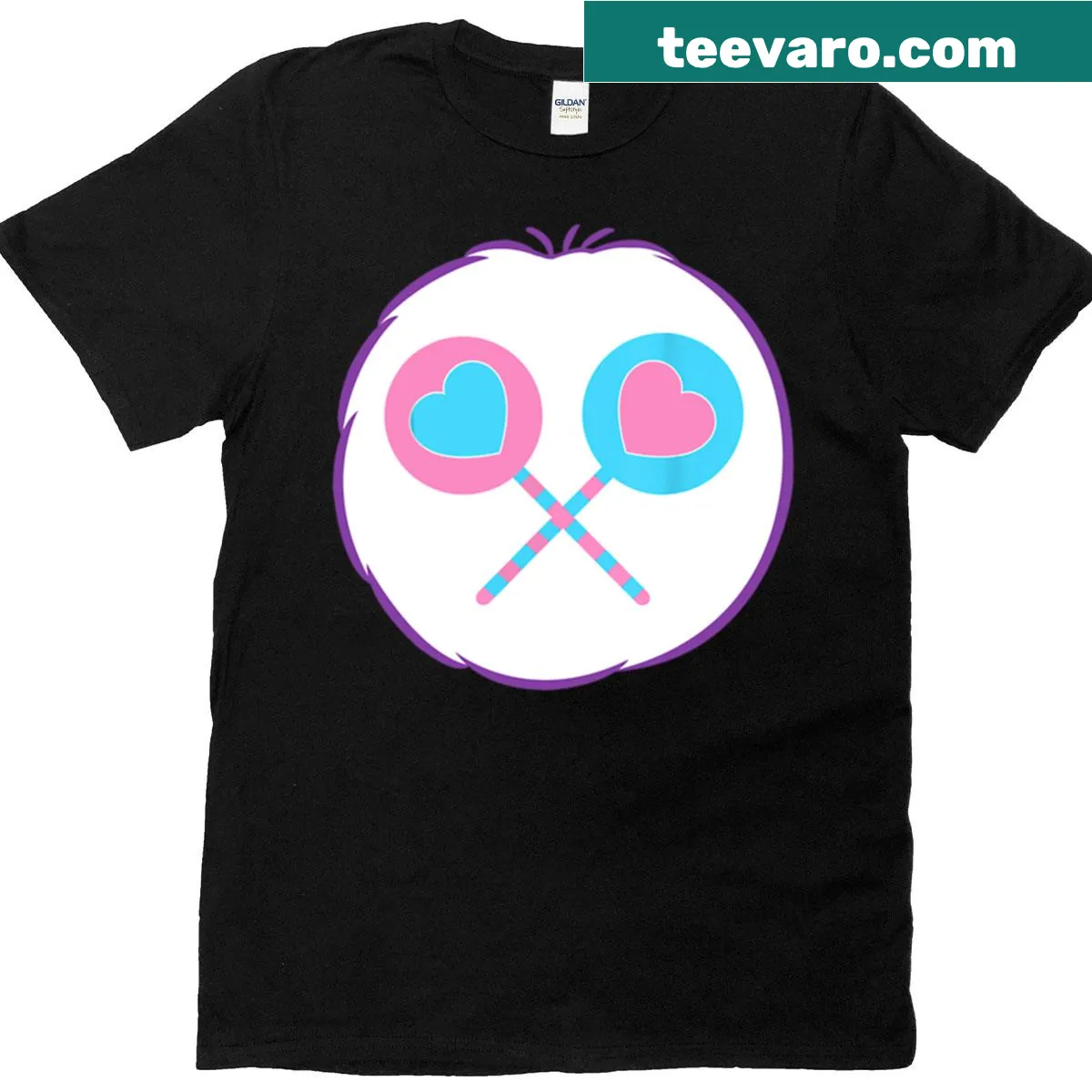 Cute Share Bear Halloween costume graphic T-shirt. — on a men's t-shirt