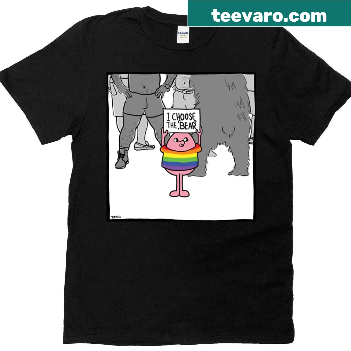 Funny graphic of a proud potato on a humorous T-shirt. — on a men's t-shirt
