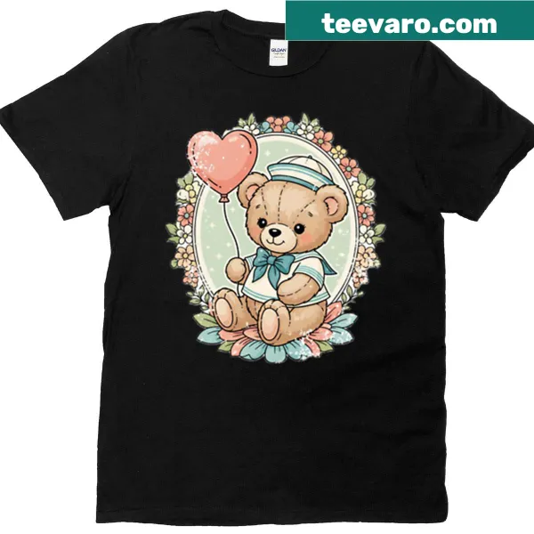 Vintage-style T-shirt featuring a distressed graphic of a bear