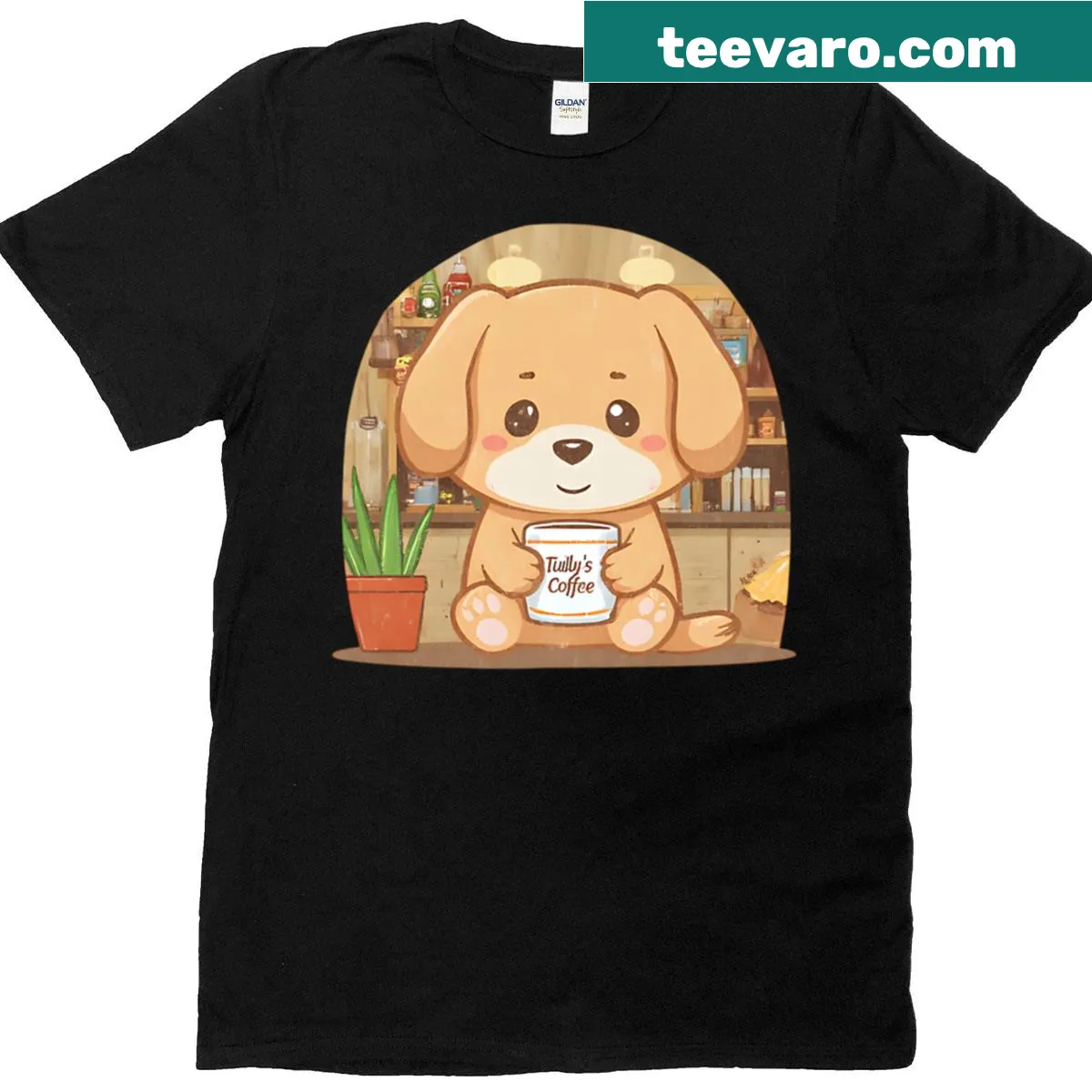 Warm Mug Warm Heart t-shirt featuring a cozy mug graphic — on a men's t-shirt