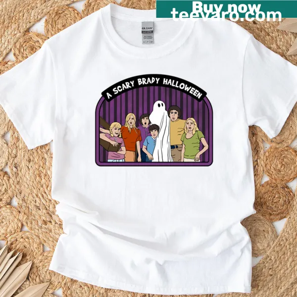 Halloween-themed shirt featuring a spooky character inspired by football.