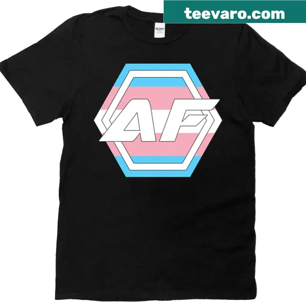 Trans Pride logo design on a T-shirt