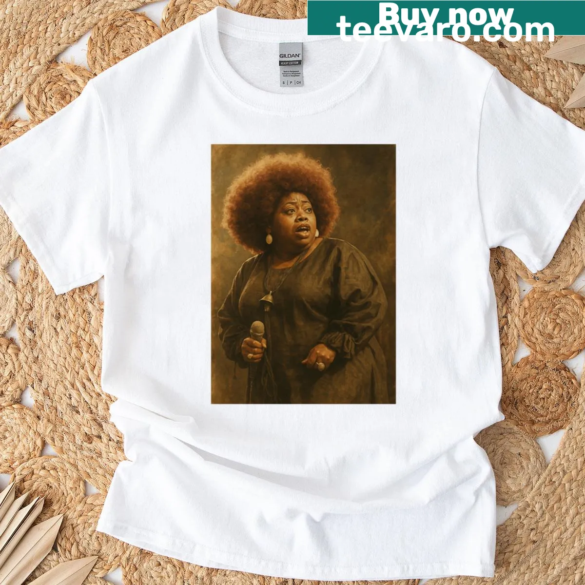 Vintage Angie Stones T-shirt with a retro design — on a men's t-shirt