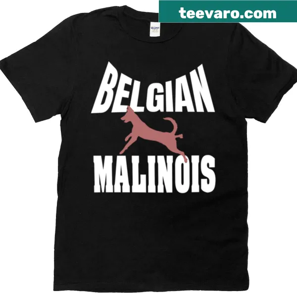 Illustration of a Belgian Malinois on a casual t-shirt