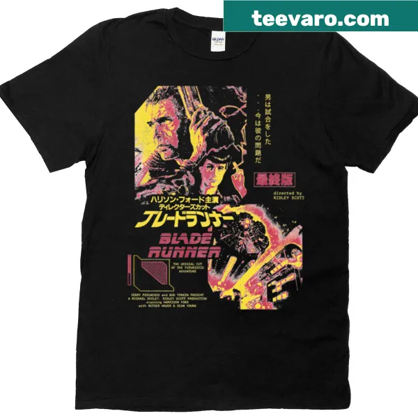 Graphic t-shirt inspired by the Blade Runner film