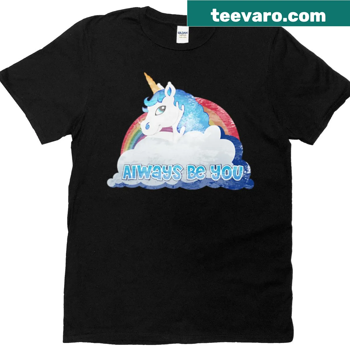 Funny unicorn illustration T-shirt inspired by Central Intelligence — on a men's t-shirt