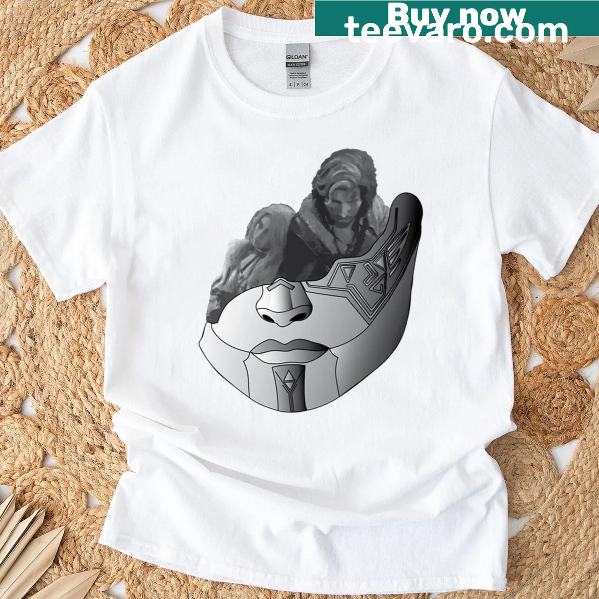 Video Game T-shirt featuring Clair Obscur Expedition 33 design — on a men's t-shirt