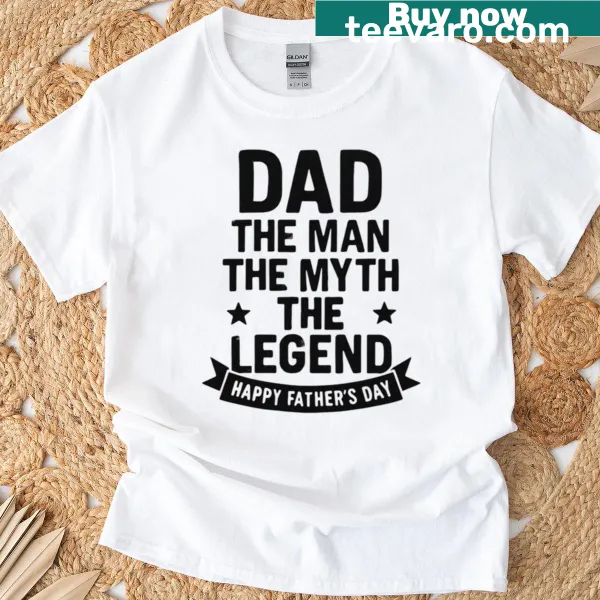 Bold Dad The Man t-shirt with strong typography