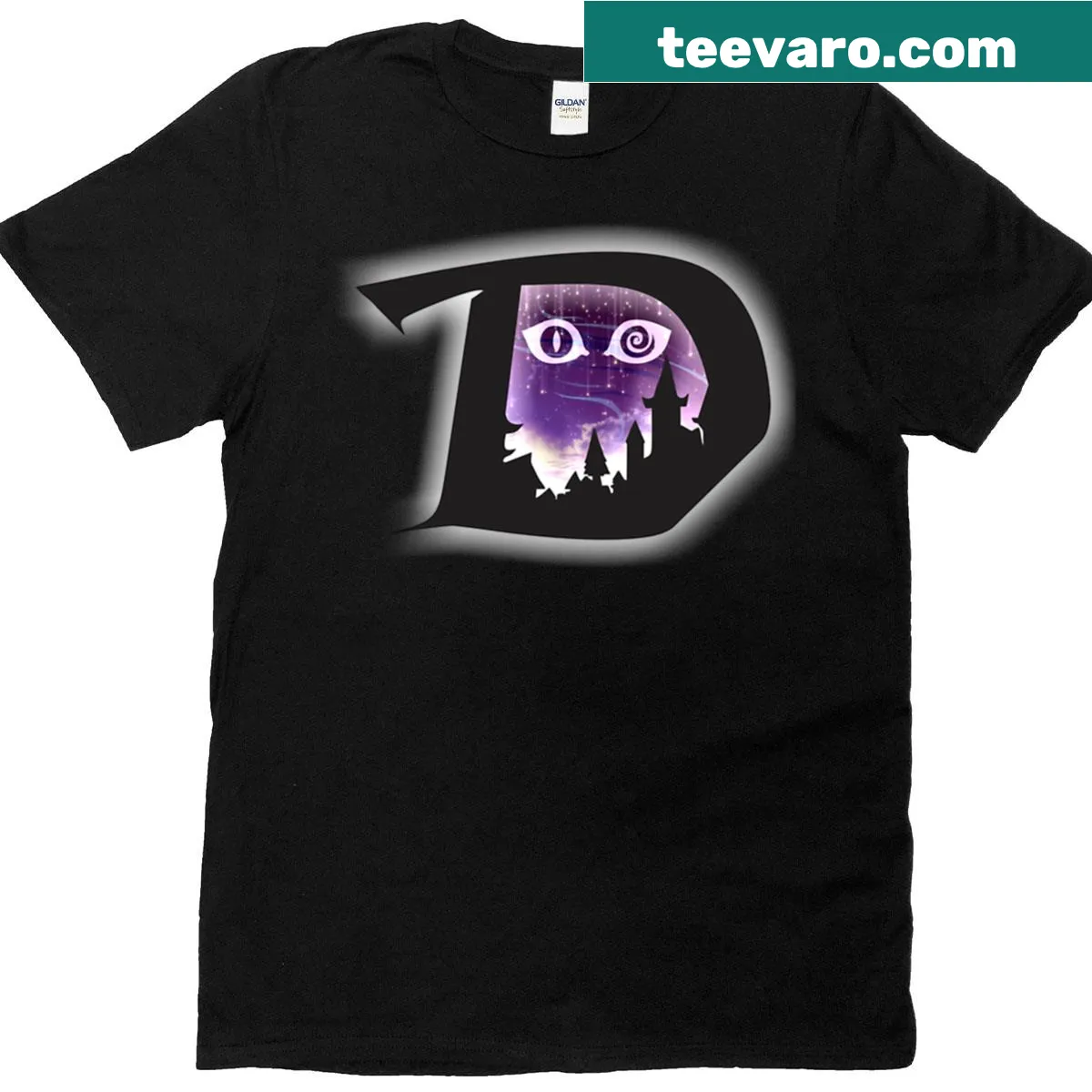 Minimalist monogram design on a stylish T-shirt — on a men's t-shirt