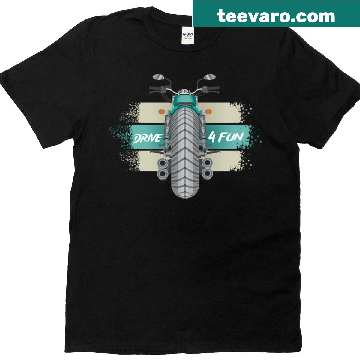 Playful Drive 4 Fun t-shirt with bold typography — on a men's t-shirt