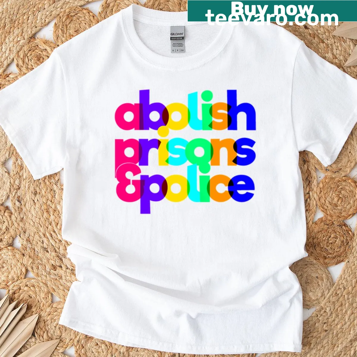Bold graphic T-shirt with the text Fuck All Cops in impactful typography. — on a men's t-shirt
