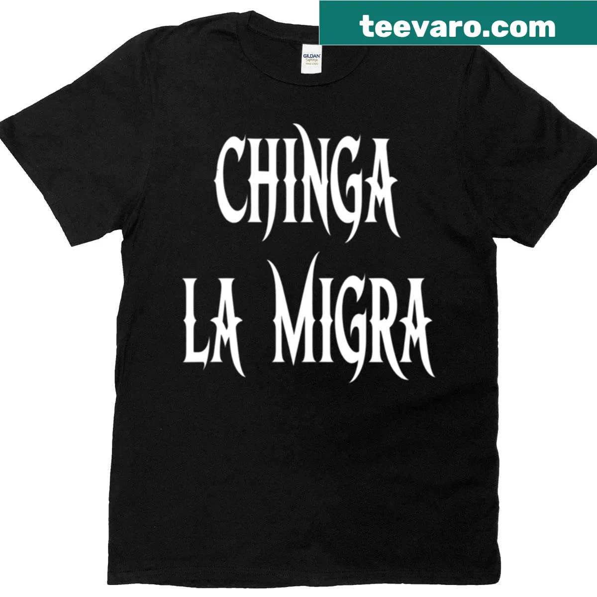 Distressed vintage T-shirt with anti-ice message — on a men's t-shirt