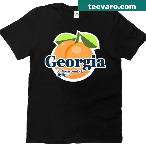 Illustrated city lights design T-shirt reflecting Southern comfort