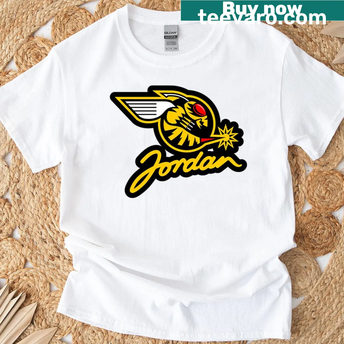 Jordan Grand Prix logo on a T-shirt — on a men's t-shirt