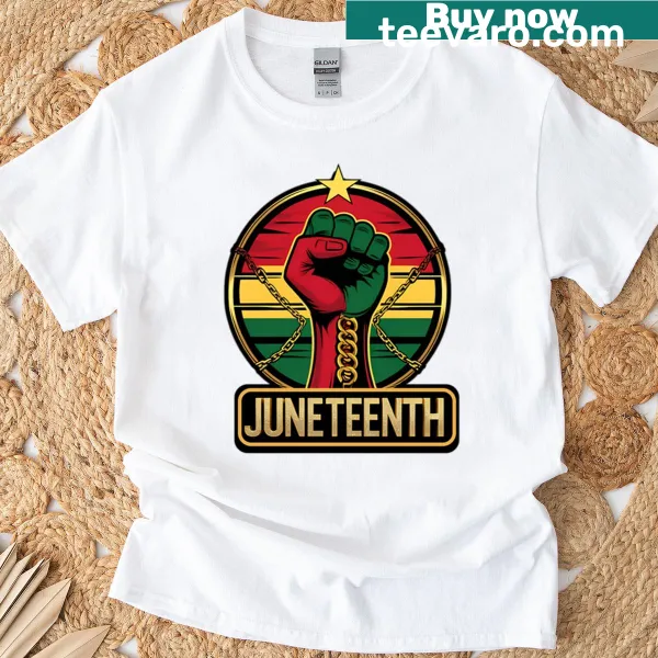 Freedom Day t-shirt with fist symbol illustration
