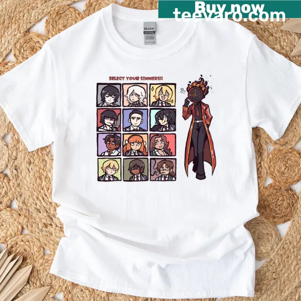 Limbus Company themed T-shirt with imaginative graphic design
