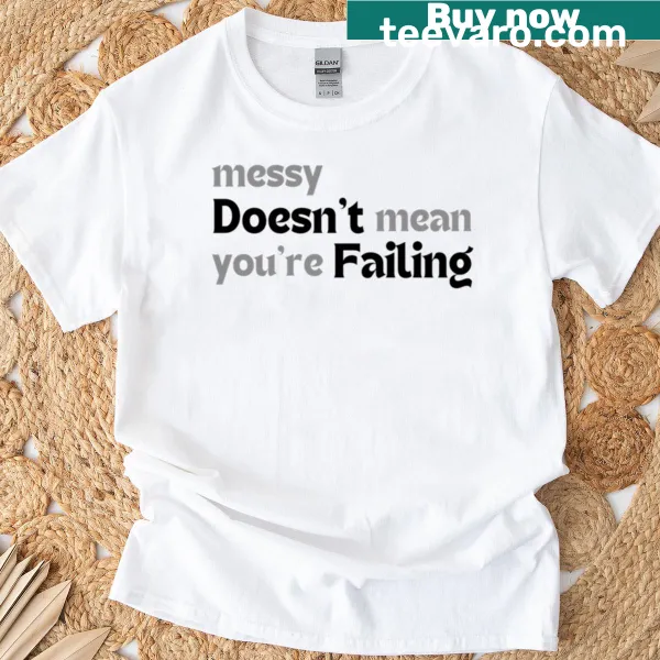 Minimalist T-shirt with a mental health quote promoting self-acceptance
