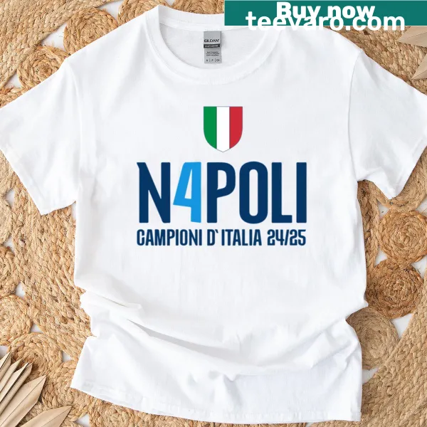Commemorative Napoli Champions T-shirt for 20242025