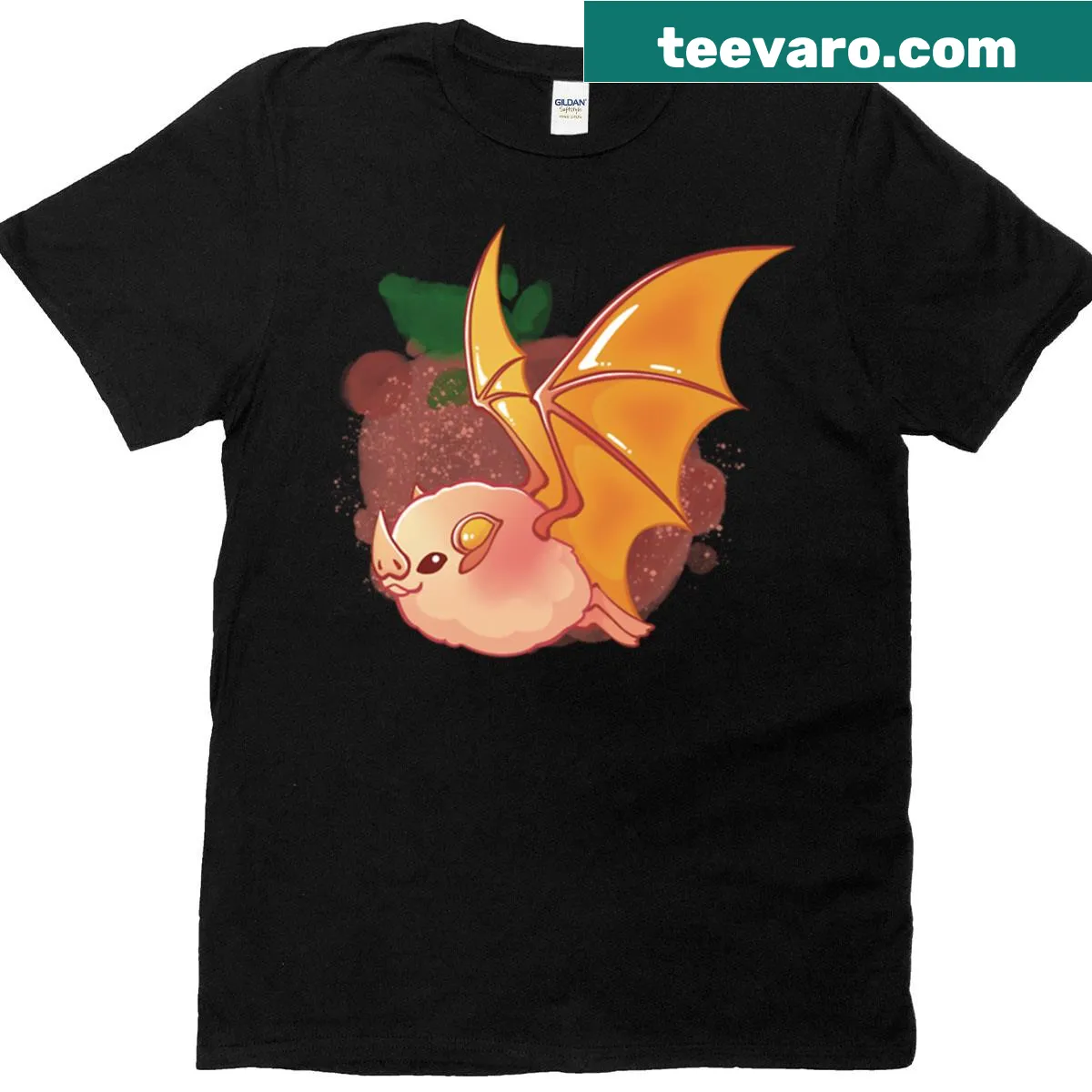 Cartoon bat graphic T-shirt for kids — on a men's t-shirt