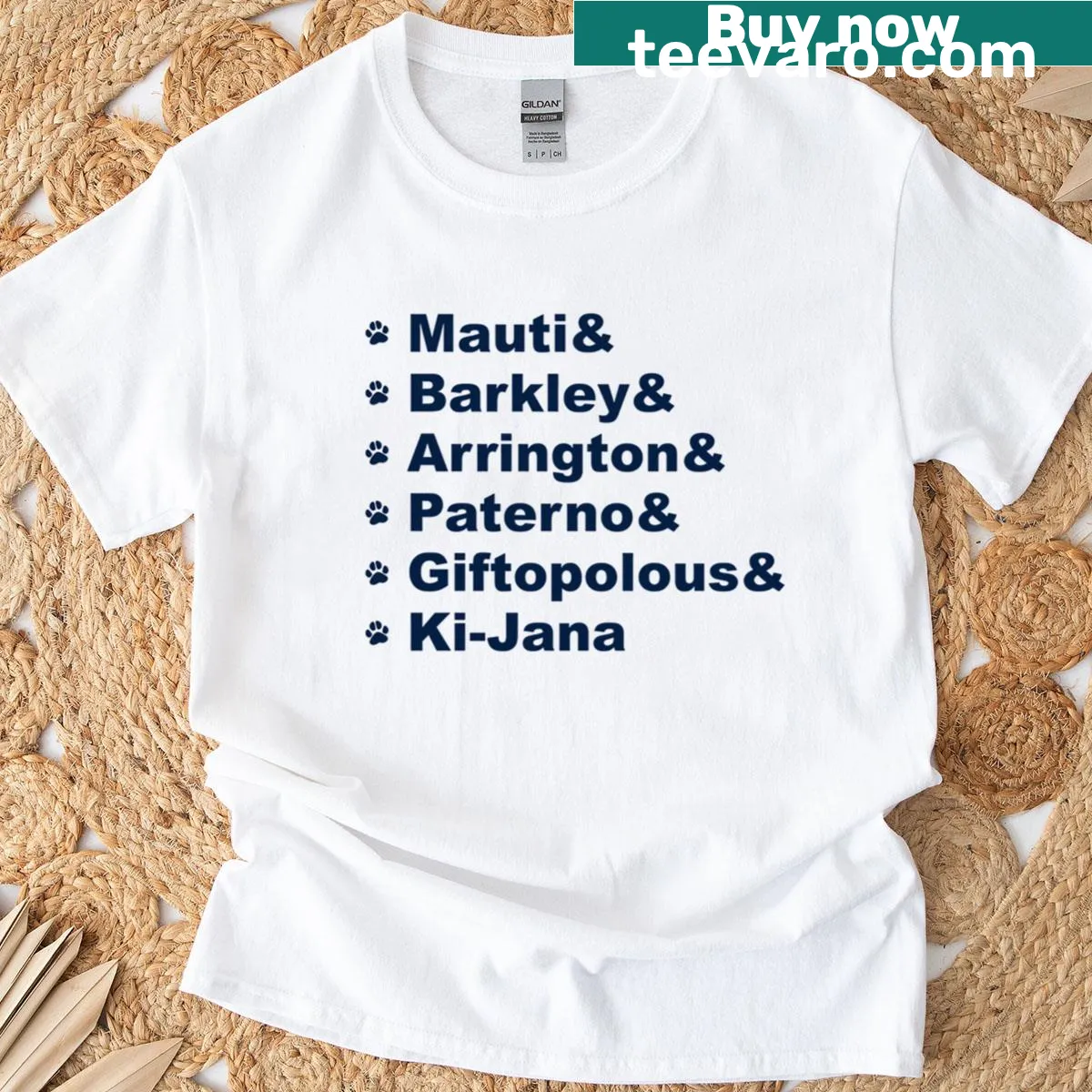 Penn State Greats typography T-shirt. — on a men's t-shirt