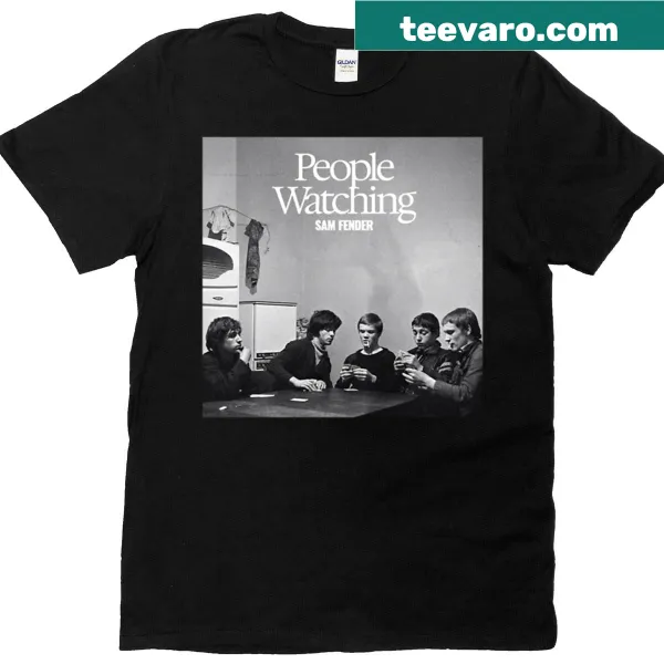 Funny People Watching t-shirt with humorous typography