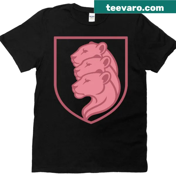Crest design featuring three lionesses for women's football empowerment