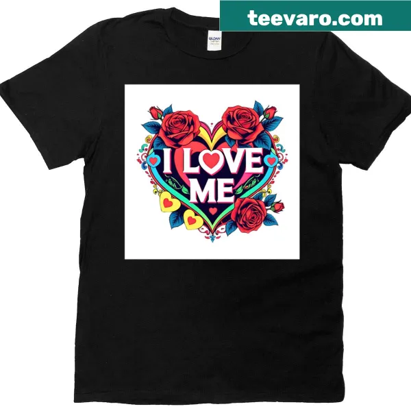Hand-lettered design promoting self-love and positivity