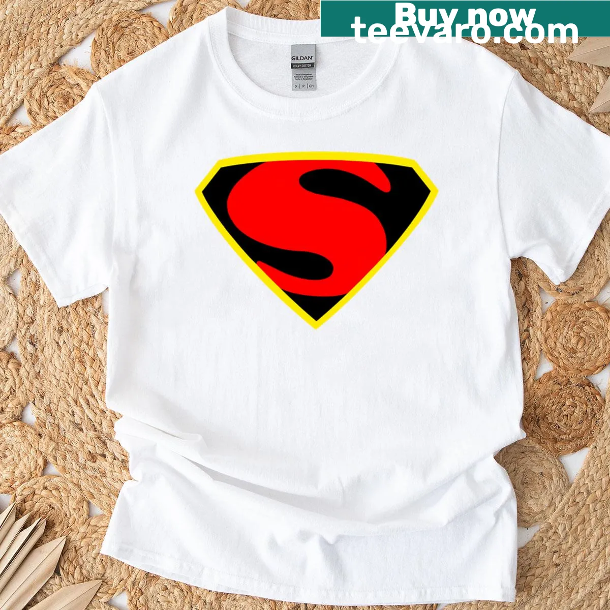 Vintage Max Fleischer shield logo t-shirt — on a men's t-shirt