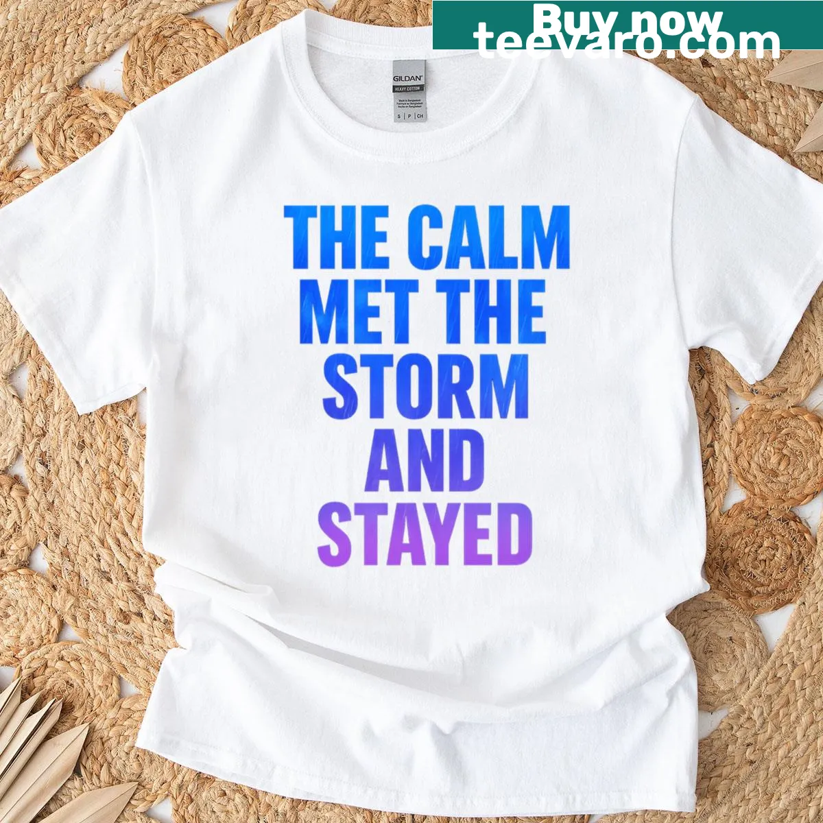 Bold typographic design featuring an inspiring quote about resilience. — on a men's t-shirt