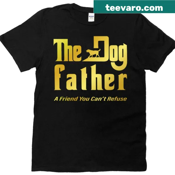 Dog Father themed t-shirt featuring a Gold Labrador