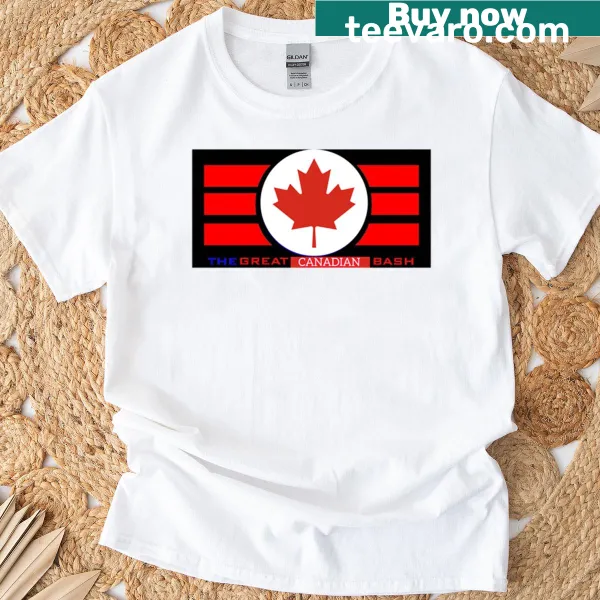 Playful tee with the phrase 'The Great Canadian Bash'