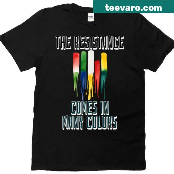 Bold typography t-shirt featuring the phrase 'The Resistance'
