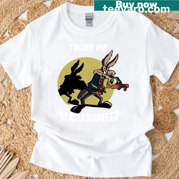 Funny T-shirt with 'Trust Me I'm An Engineer' text
