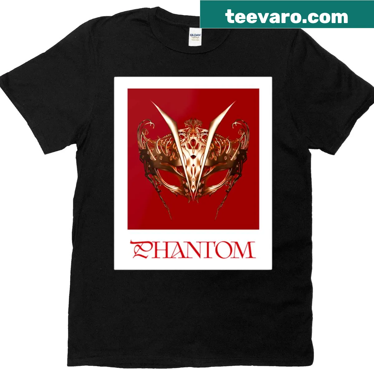 Minimalist graphic design t-shirt inspired by Phantom Picture. — on a men's t-shirt