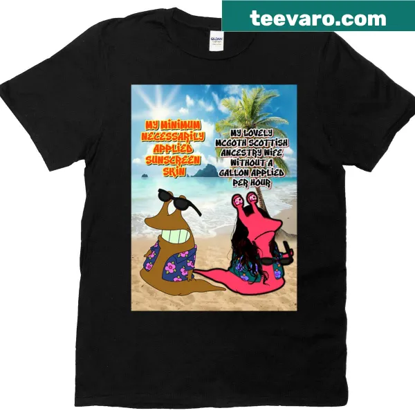 T-shirt with a humorous reminder to wear sunscreen during summer