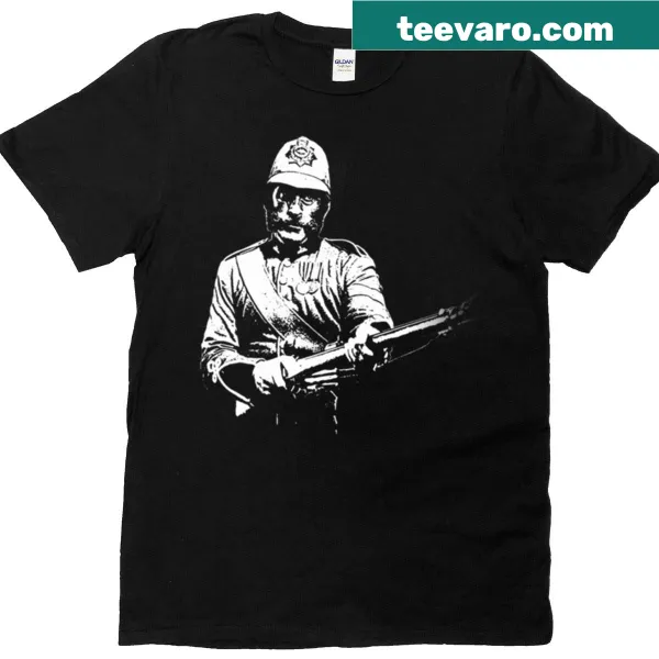 Badge emblem T-shirt honoring Zulu Colour Sergeant Bourne