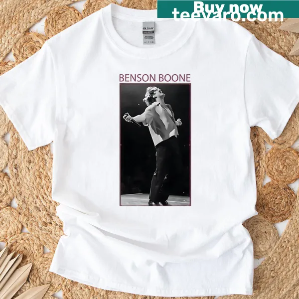Benson Boone themed T-shirt with a striking pop-art style graphic