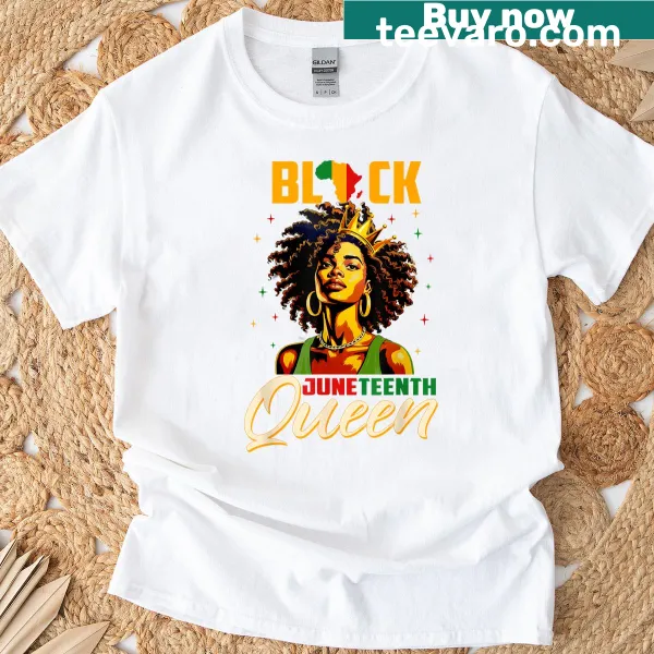 Elegant T-shirt honoring Black women for Juneteenth celebrations