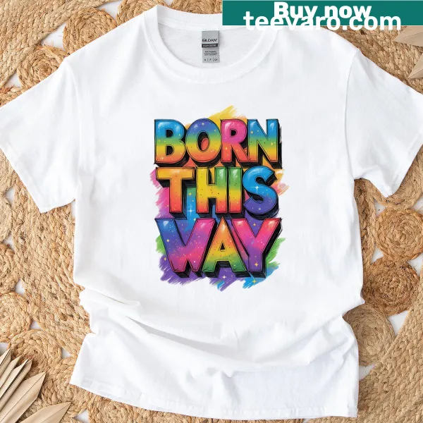 Retro typography design T-shirt celebrating self-love and pride